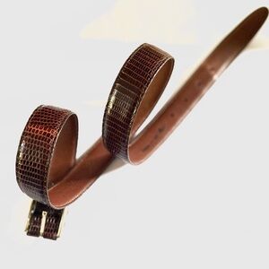 Crookhorn Men's Genuine Lizard Belt